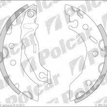 Szczki hamulcowe (komplet) MAZDA 121 III (JASM, JBSM), 03.1996- (DELPHI)