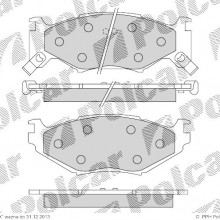 Klocki hamulcowe (4szt. komplet) CHRYSLER LE BARON, 09.1986 - 12.1994 (DELPHI)