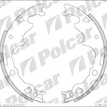 Szczki hamulcowe (komplet) JEEP WRANGLER I (YJ, SJ_), 08.1986 - 08.1996 (DELPHI)