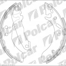 Szczki hamulcowe (komplet) FORD ESCORT VI (GAL), 09.1992 - 01.1995 (DELPHI)