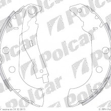 Szczki hamulcowe (komplet) PEUGEOT 306 Break (7E, N3, N5), 06.1994 - 04.2002 (DELPHI)