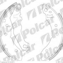 Szczki hamulcowe (komplet) FORD ESCORT IV kombi (AWF, AVF), 10.1985 - 10.1990 (DELPHI)