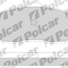 Klocki hamulcowe (4szt. komplet) NISSAN ALMERA I Hatchback (N15), 07.1995 - 03.2000 (DELPHI)