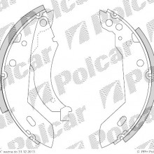 Szczki hamulcowe (komplet) PEUGEOT 205 II (20A / C), 01.1987 - 09.1998 (DELPHI)