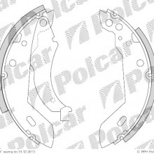 Szczki hamulcowe (komplet) RENAULT RAPID nadwozie pene (F40_, G40_), 07.1985 - 11.1998 (DELPHI)