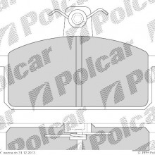 Klocki hamulcowe (4szt. komplet) SEAT PANDA (141A), 10.1980 - 12.1986 (DELPHI)