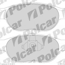 Klocki hamulcowe (4szt. komplet) FIAT PUNTO (176), 09.1993 - 09.1999 (DELPHI)