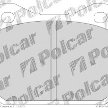 Klocki hamulcowe (4szt. komplet) MERCEDES sedan (W123), 01.1976 - 12.1985 (DELPHI)