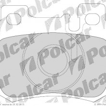 Klocki hamulcowe (4szt. komplet) MERCEDES sedan (W124), 12.1984 - 06.1993 (DELPHI)