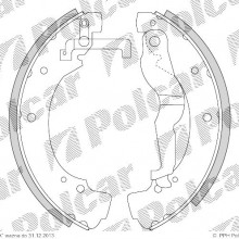 Szczki hamulcowe (komplet) VOLKSWAGEN TRANSPORTER IV platforma / podwozie (70XD), 07.1990 - 04.2003 (DELPHI)