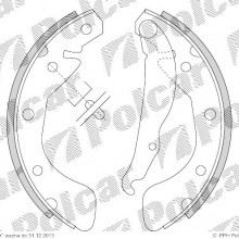 Szczki hamulcowe (komplet) OPEL ASTRA F kombi (51_, 52_), 09.1991 - 01.1998 (DELPHI)