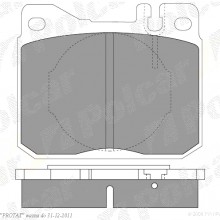 Klocki hamulcowe (4szt. komplet) MERCEDES sedan (W123), 01.1976 - 12.1985 (DELPHI)