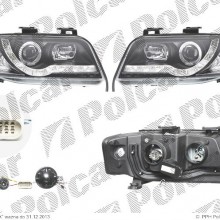 reflektory wiate przednich AUDI A6 (C5) Sedan / AVANT, 06.2001 - 01.2005
