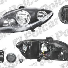 reflektor gwny SEAT LEON (1P1), 06.2005-