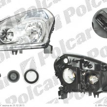 reflektor gwny NISSAN QASHQAI (J10), 03.2007 - 04.2010