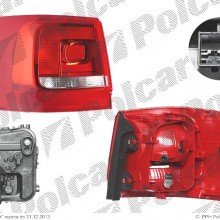 lampa tylna zewntrzna VOLKSWAGEN SHARAN (7N), 04.2010-