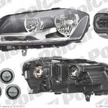 reflektor gwny VOLKSWAGEN PASSAT (B7), 11.2010-
