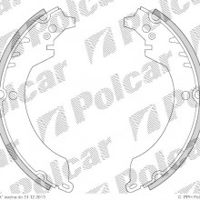 Szczki hamulcowe (komplet) DAIHATSU WILDCAT / ROCKY (F75), 02.1985 - 04.1987 (DELPHI)