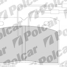 Klocki hamulcowe (4szt. komplet) FIAT DUCATO nadwozie pene (280), 01.1982 - 08.1990 (Fomar)