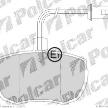 Klocki hamulcowe (4szt. komplet) ROVER 2000 - 3500 hatchback (SD1), 06.1976 - 10.1986 (Fomar)