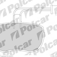 Klocki hamulcowe (4szt. komplet) ALFA ROMEO AR 8 platforma / podwozie (280), 04.1978 - 12.1989 (MAGNETI MARELLI)
