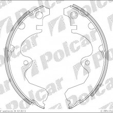 Szczki hamulcowe (komplet) TOYOTA STARLET (EP91), 04.1996 - 10.1999 (DELPHI)