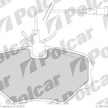 Klocki hamulcowe (4szt. komplet) PEUGEOT 405 II Break (4E), 08.1992 - 10.1996 (DELPHI)