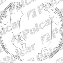 Szczki hamulcowe (komplet) PEUGEOT 206 hatchback (2A / C), 08.1998- (DELPHI)