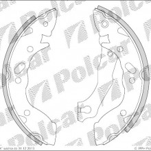 Szczki hamulcowe (komplet) HYUNDAI PONY / EXCEL sedan (X - 2), 01.1990 - 01.1995 (DELPHI)