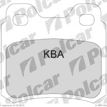 Klocki hamulcowe (4szt. komplet) MERCEDES SL (R107), 05.1971 - 09.1989 (DELPHI)
