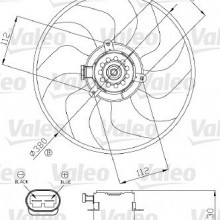 Wentylator chodnicy VALEO 696288