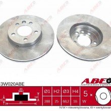 Tarcza hamulcowa ABE C3W020ABE - darmowa dostawa do 5000 warsztatw Motointegrator Partner i 170 sklepw Inter Cars