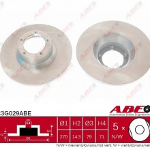 Tarcza hamulcowa ABE C3G029ABE - darmowa dostawa do 5000 warsztatw Motointegrator Partner i 170 sklepw Inter Cars