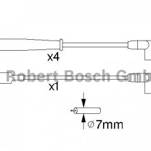 Zestaw przewodw zaponowych BOSCH 0 986 356 873