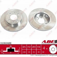 Tarcza hamulcowa ABE C31060ABE - darmowa dostawa do 5000 warsztatw Motointegrator Partner i 170 sklepw Inter Cars