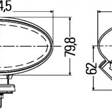 Reflektor dalekosiny / elementy HELLA 1FA 007 891-061