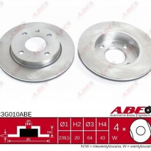 Tarcza hamulcowa ABE C3G010ABE - darmowa dostawa do 5000 warsztatw Motointegrator Partner i 170 sklepw Inter Cars