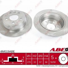 Tarcza hamulcowa ABE C4M019ABE - darmowa dostawa do 5000 warsztatw Motointegrator Partner i 170 sklepw Inter Cars