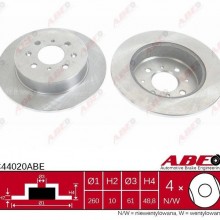 Tarcza hamulcowa ABE C44020ABE - darmowa dostawa do 5000 warsztatw Motointegrator Partner i 170 sklepw Inter Cars