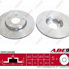 Tarcza hamulcowa ABE C3W018ABE - darmowa dostawa do 5000 warsztatw Motointegrator Partner i 170 sklepw Inter Cars