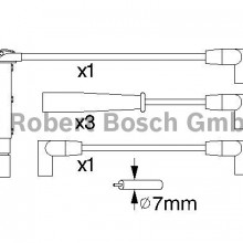 Zestaw przewodw zaponowych BOSCH 0 986 356 740