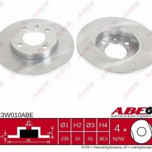 Tarcza hamulcowa ABE C3W010ABE - darmowa dostawa do 5000 warsztatw Motointegrator Partner i 170 sklepw Inter Cars