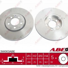 Tarcza hamulcowa ABE C3W003ABE - darmowa dostawa do 5000 warsztatw Motointegrator Partner i 170 sklepw Inter Cars