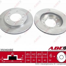 Tarcza hamulcowa ABE C35046ABE - darmowa dostawa do 5000 warsztatw Motointegrator Partner i 170 sklepw Inter Cars