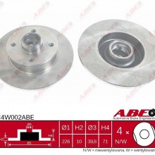 Tarcza hamulcowa ABE C4W002ABE - darmowa dostawa do 5000 warsztatw Motointegrator Partner i 170 sklepw Inter Cars