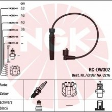 Zestaw przewodw zaponowych NGK 8276