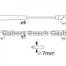Zestaw przewodw zaponowych BOSCH 0 986 356 758