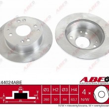 Tarcza hamulcowa ABE C44024ABE - darmowa dostawa do 5000 warsztatw Motointegrator Partner i 170 sklepw Inter Cars