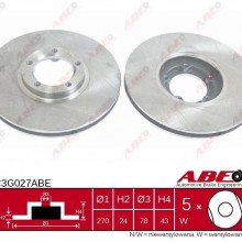 Tarcza hamulcowa ABE C3G027ABE - darmowa dostawa do 5000 warsztatw Motointegrator Partner i 170 sklepw Inter Cars