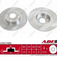Tarcza hamulcowa ABE C43007ABE - darmowa dostawa do 5000 warsztatw Motointegrator Partner i 170 sklepw Inter Cars